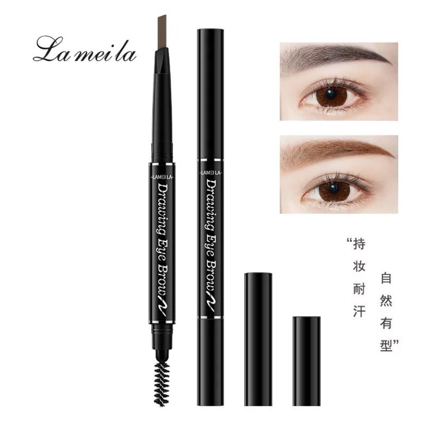 Bút kẻ mày 2 đầu Lameila Double Effect Eyebrow pencil 7 màu