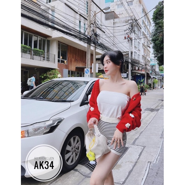 Bigsize Áo khoác len đính hoa AK34