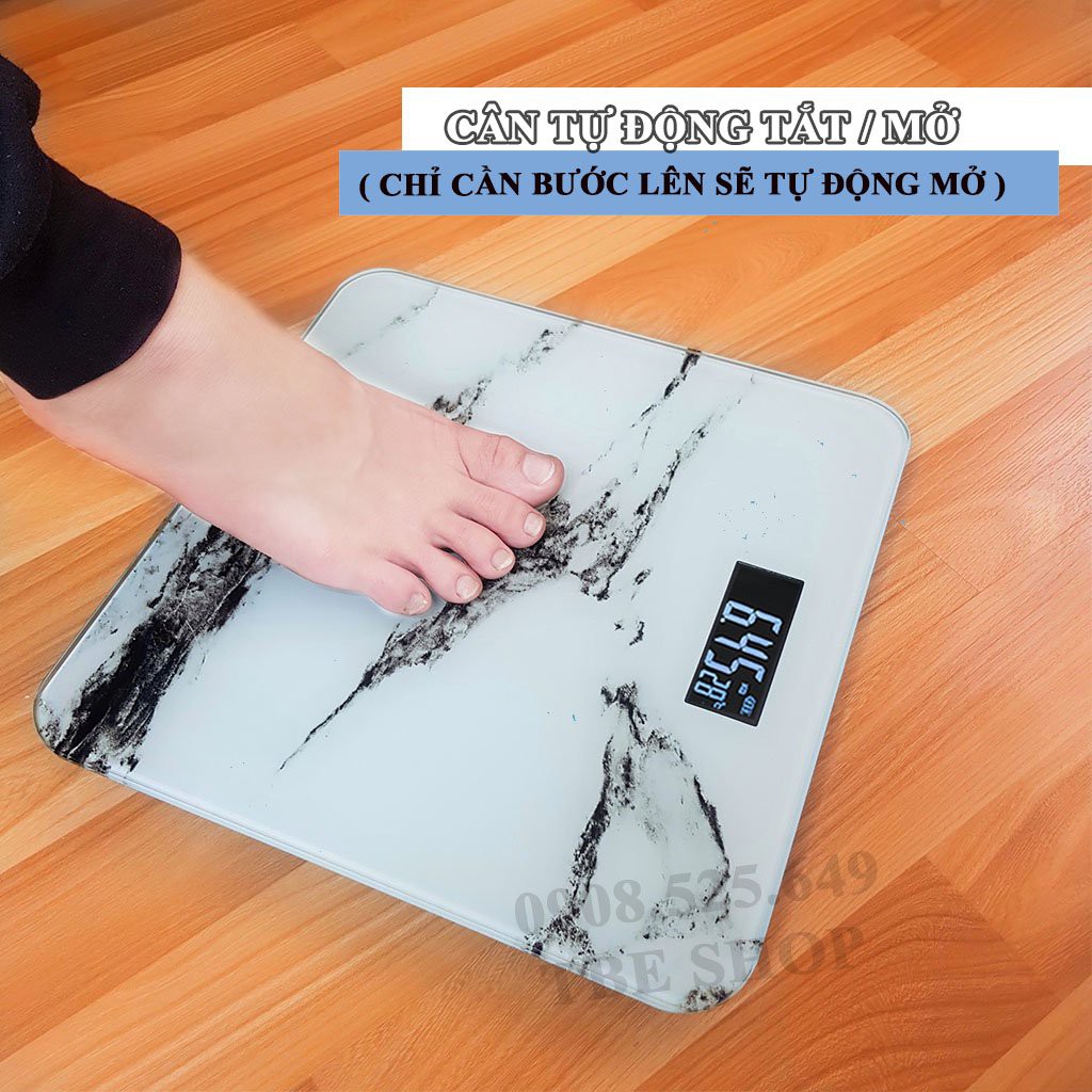 Cân Sức Khỏe Điện Tử 180kg Chính Xác Cao - Hình Vân Đá ( Bảo hành 1 năm ) TBE Shop