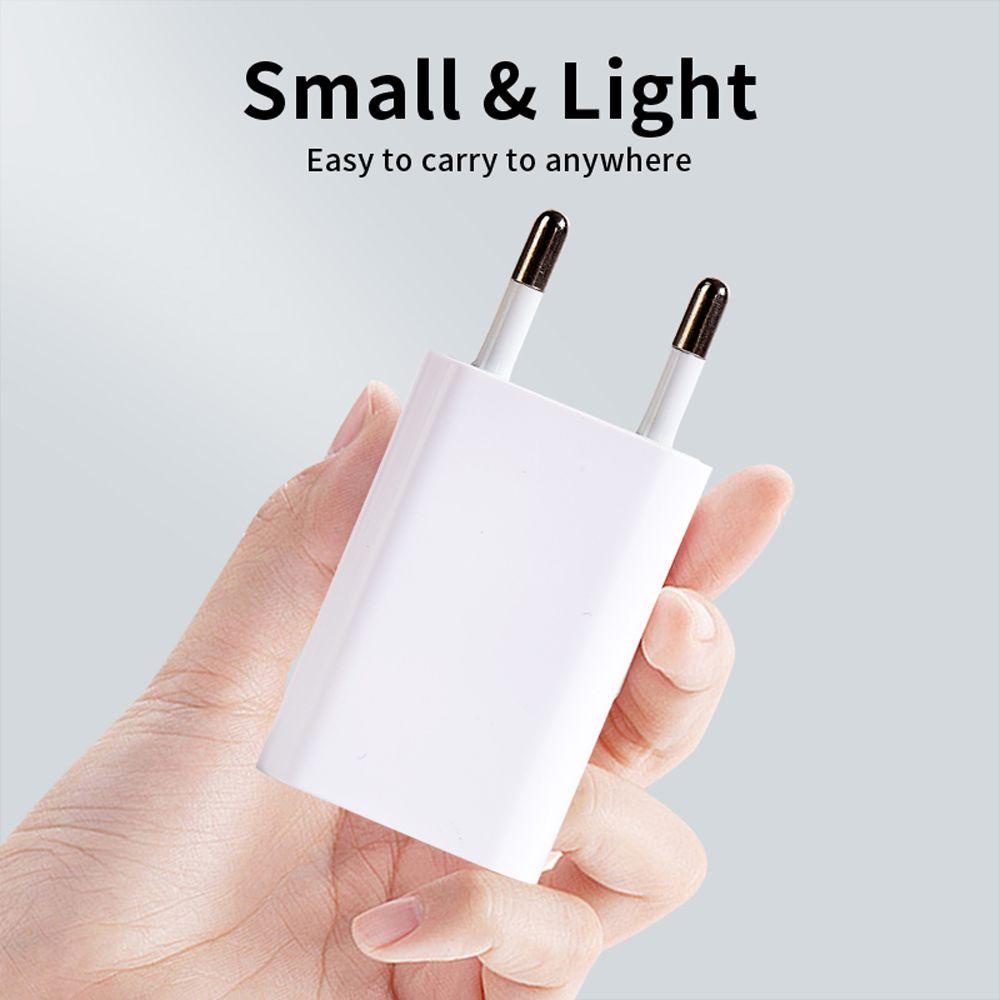Củ Sạc Điện Thoại Mini Phích Cắm EU Tiện Dụng