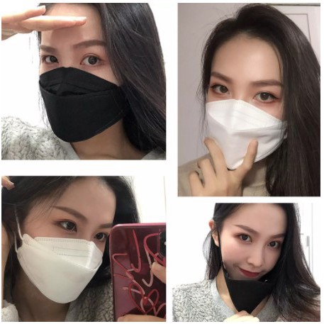 kf94 Korea mask 10pcs disposable Masks Anti-fog, Dust-proof, Breathable and PM2.5 adult Masks black/white/rainbow color