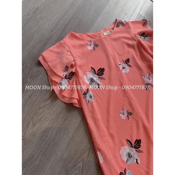 D220414-Đầm hoa cam