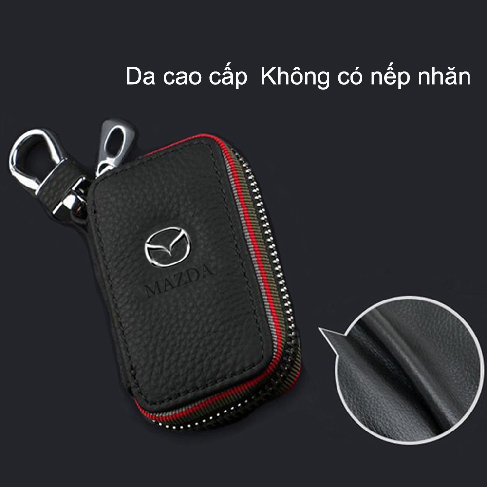 móc chìa khóa xe cao cấp móc khóa da túi zipper