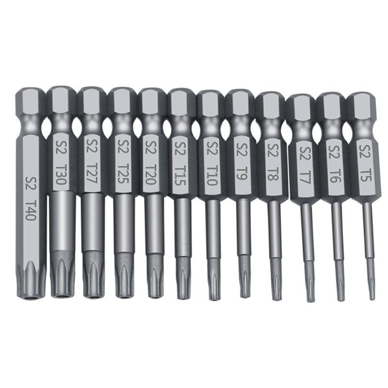 Set 11/ 12 đầu tua vít lục giác 1/4" 75mm/ 50mm/ 100mm tiện lợi