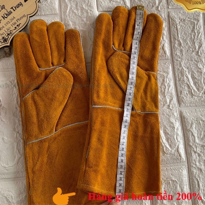 Găng Tay Bảo Hộ Lao Động Da Hàn Nhập khẩu Chống Cháy Chịu Nhiệt Bảo Vệ Tay Thợ Hàn Everest EW14