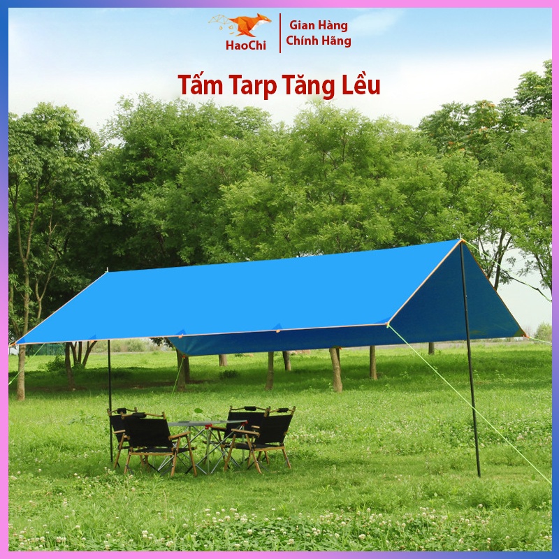 Tấm tăng/tarp lều tráng bạc chống UV dễ dàng tùy biến với nhiều kiểu setup cực tiện cho chuyến đi dã ngoại