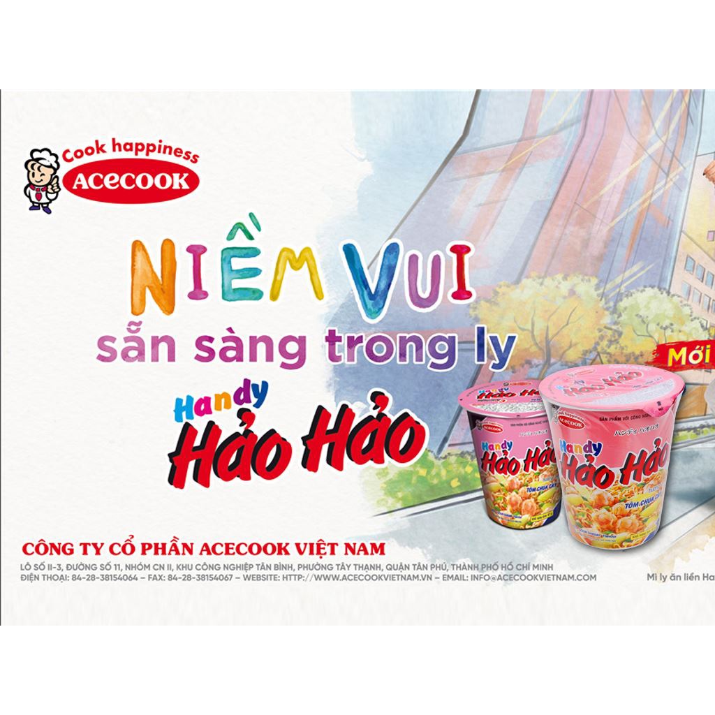 Mì ly Handy Hảo Hảo tôm chua cay 67gr