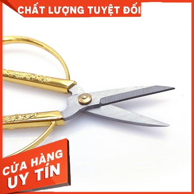 Kéo Cắt Thực Phẩm, Kéo Cắt Gà Cán Vàng Vảy Rồng Siêu Bén