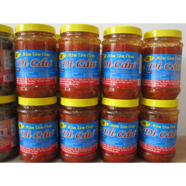 Mắm tôm chua Dì Cẩn Đà Nẵng hũ 500gr thơm ngon hảo hạng hàng chính gốc 100%