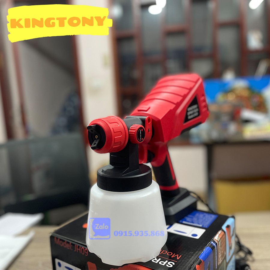 Máy phun sơn chậu cảnh, giả đá, spray gun jh09, công suất 600w, béc