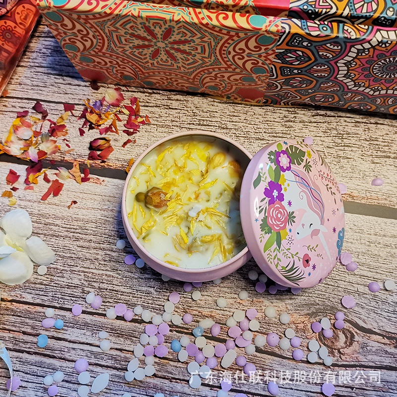 Sáp Nến Thơm Đốt Phòng/Nến Hoa Thơm Hoa Khô Thiên Nhiên Cao Cấp