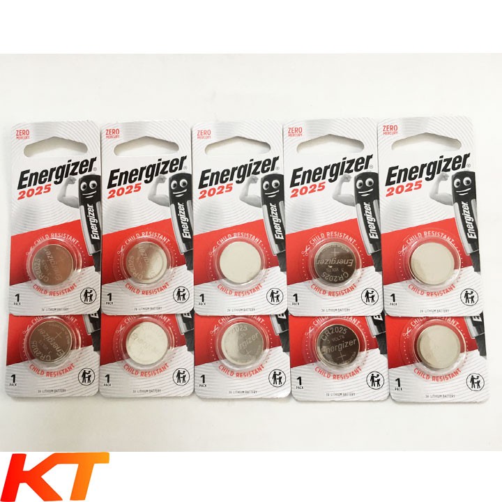 Pin CR2025 Energizer Lithium 3V (combo 2 viên) Mẫu mới.