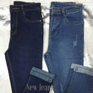 Quần jeans 2 da lửng