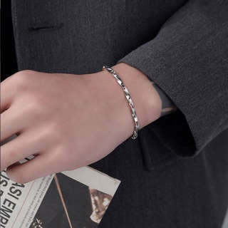 Brand new stainless steel twisted strip bracelet,simple style men and women titanium steel bracelet.