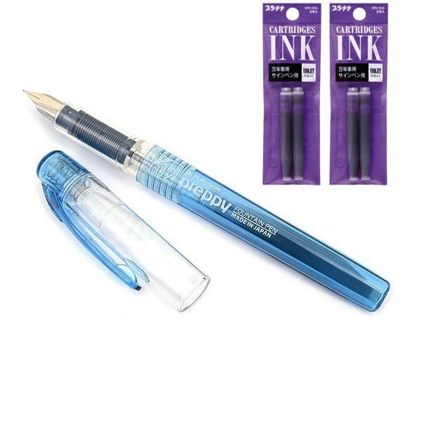 [ Made in Japan - Sẵn hàng ] Bút máy học sinh Platinum Preppy PPQ-200 tiêu chuẩn Nhật bản cỡ 0.3 Cao Cấp Nhật Bản