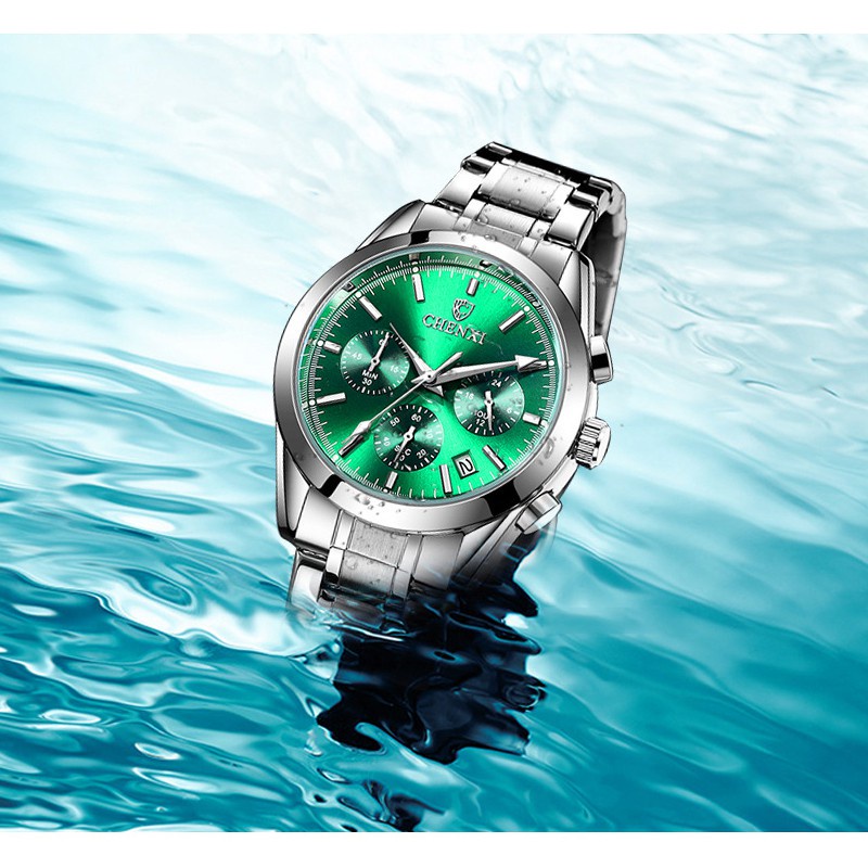 Đồng Hồ Đeo Tay Chexi Chống Thấm Nước Bằng Thép Không Gỉ Sang Trọng Cho Nam