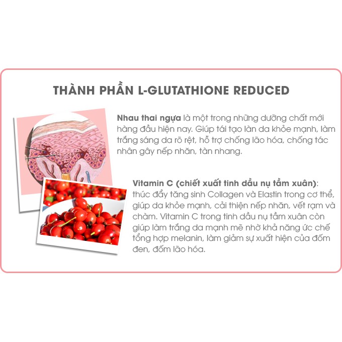 Sakura L- Glutathione Reduced - Viên uống trắng da, giảm nám, bổ sung Collagen giúp đẹp da và ngăn ngừa lão hoá -60 viên | BigBuy360 - bigbuy360.vn