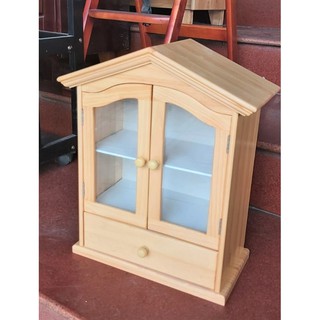 Tủ Thuốc Gỗ Nhiều Màu, Tủ Lưu Trữ Đồ Dùng Mái Nhà 2 Cánh Có Hộc Treo Tường - Hàng VN Xuất Khẩu