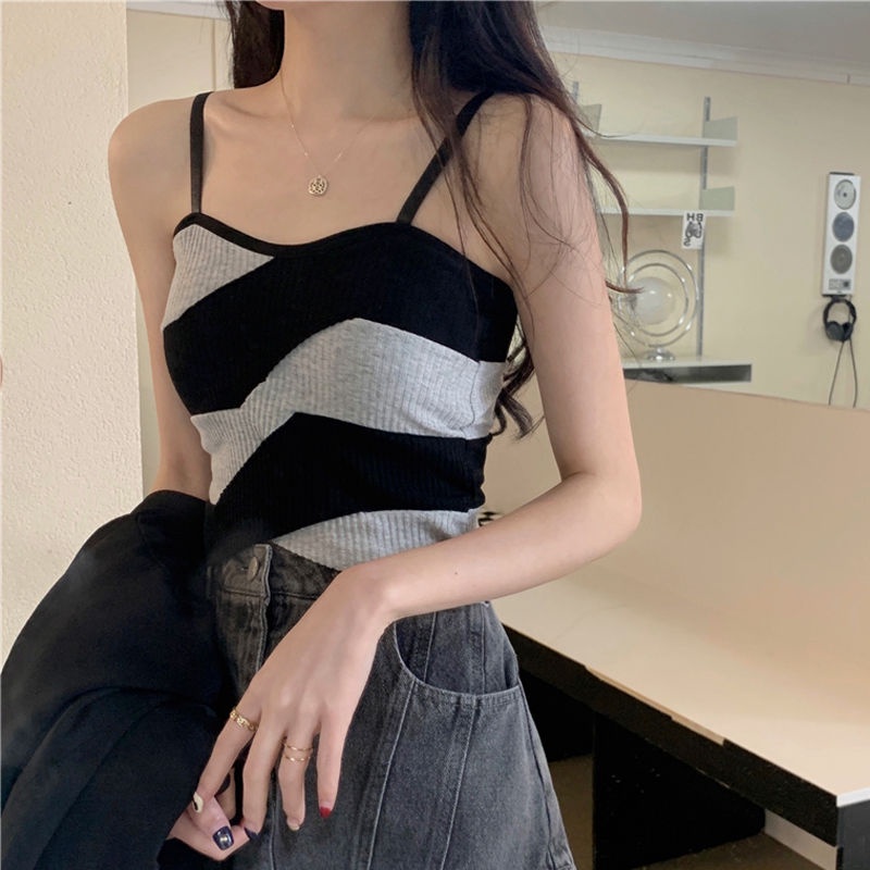 COZOK Áo Tank Top Dệt Kim Dáng Ôm Thời Trang Quyến Rũ Cho Nữ
