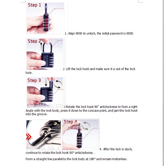 Ổ khoá số 3 hàng chất lượng cao an ninh