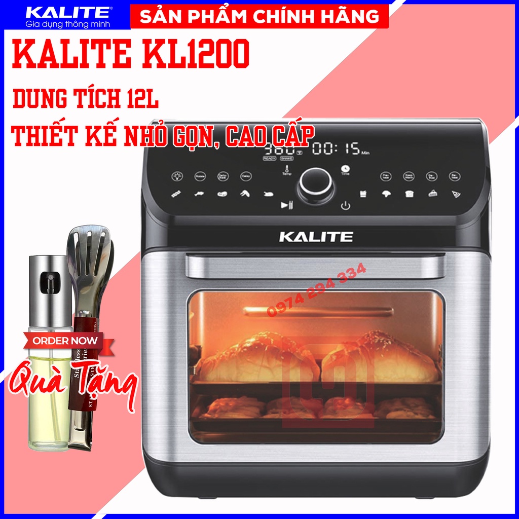 Nồi chiên không dầu Kalite KL-1200 ( KALITE Q12 ), Mẫu mới nhất năm 2021, Kích hoạt bảo hành điện tử