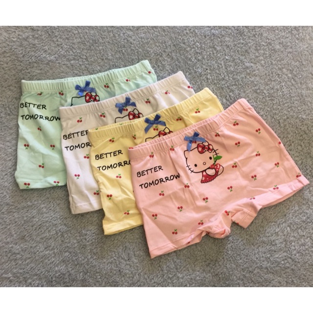 Quần chíp đùi Hello Kitty hoa