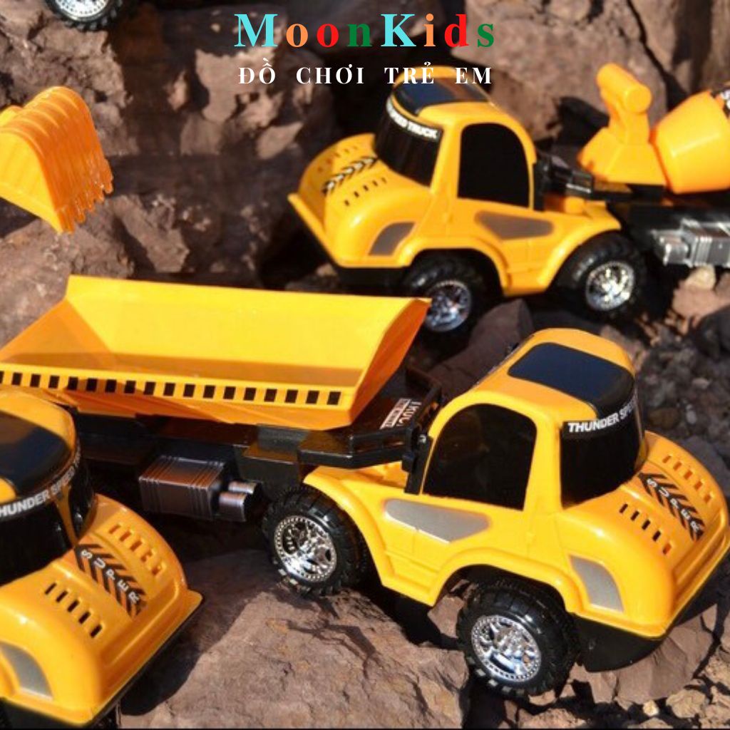 Xe Ben Cho Bé Kèm Bồn Trộn cao cấp có bánh đà🚌chất liệu NHỰA ABS an toàn cho bé