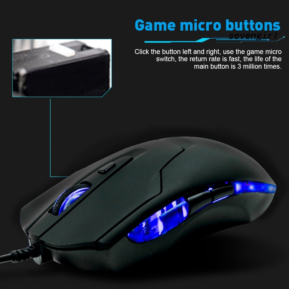 Chuột Chơi Game Có Dây Sev-6 Nút Bấm Chuyên Nghiệp | BigBuy360 - bigbuy360.vn