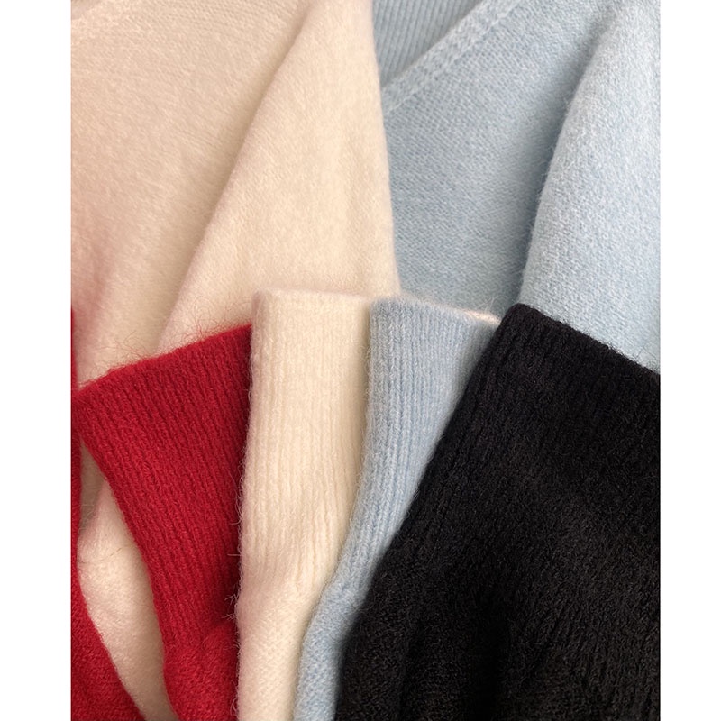 Áo Len Khoét Cổ Mặc Giấu Quần Hàng Quảng Châu M1068-Violet