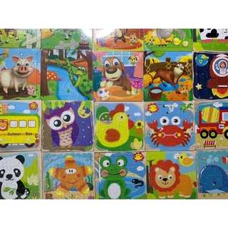 Combo 5 Tranh Ghép Gỗ 9 miếng/ 16 miếng/20 miếng