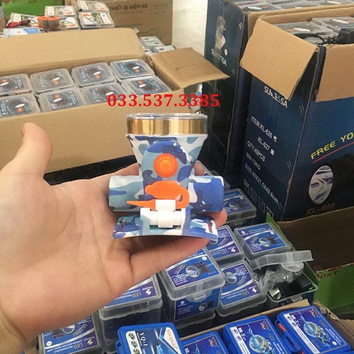 Đèn pin siêu sáng đội đầu, đèn pin led đội đầu Dony ML3 chống nước