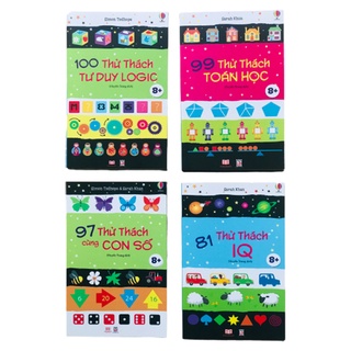 Sách phát triển tư duy cho bé - IQ -  Bộ 4 cuốn (6 - 13 tuổi)