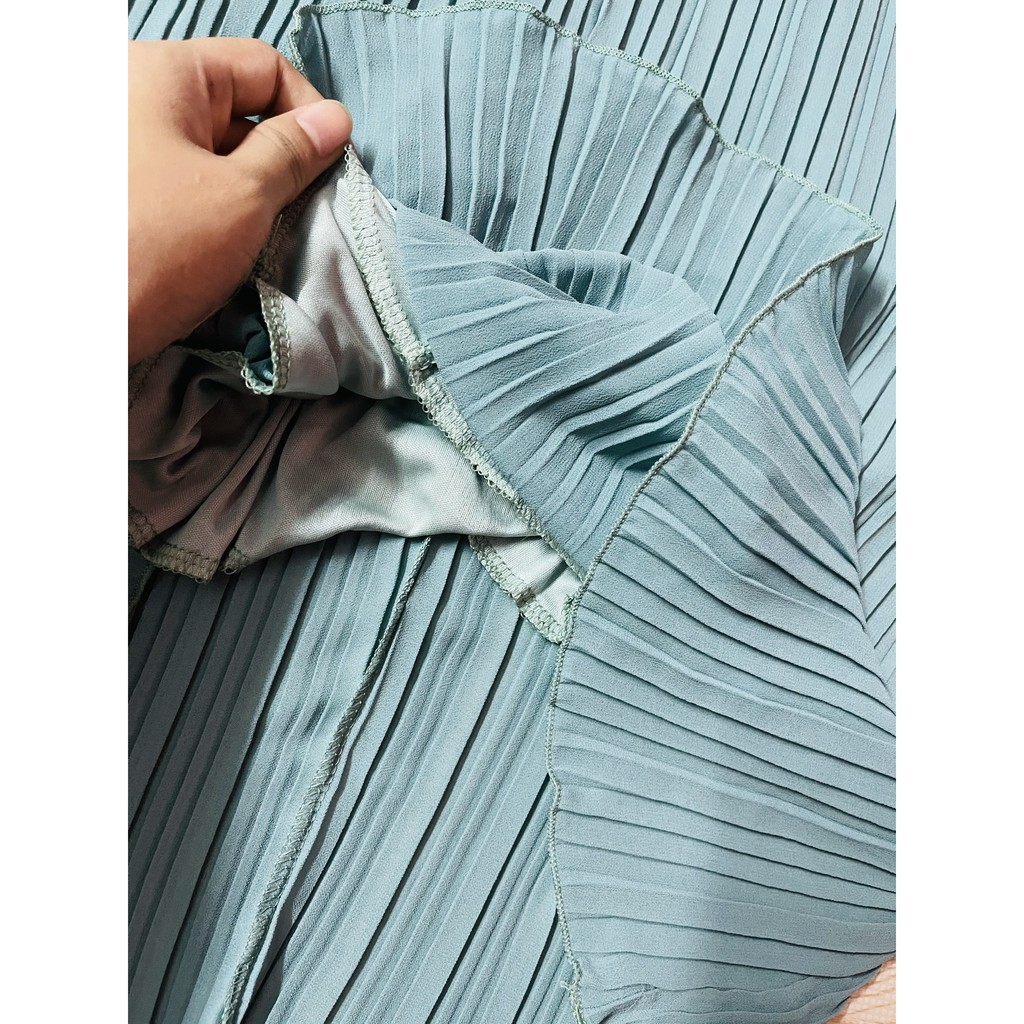 [ 8 màu ] Váy voan maxi hai dây xếp ly, hai lớp chất đẹp có lót | BigBuy360 - bigbuy360.vn