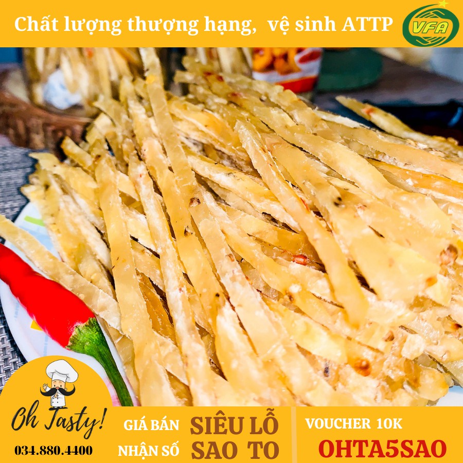 1KG Túi Zip Khô Cá Thiều Que