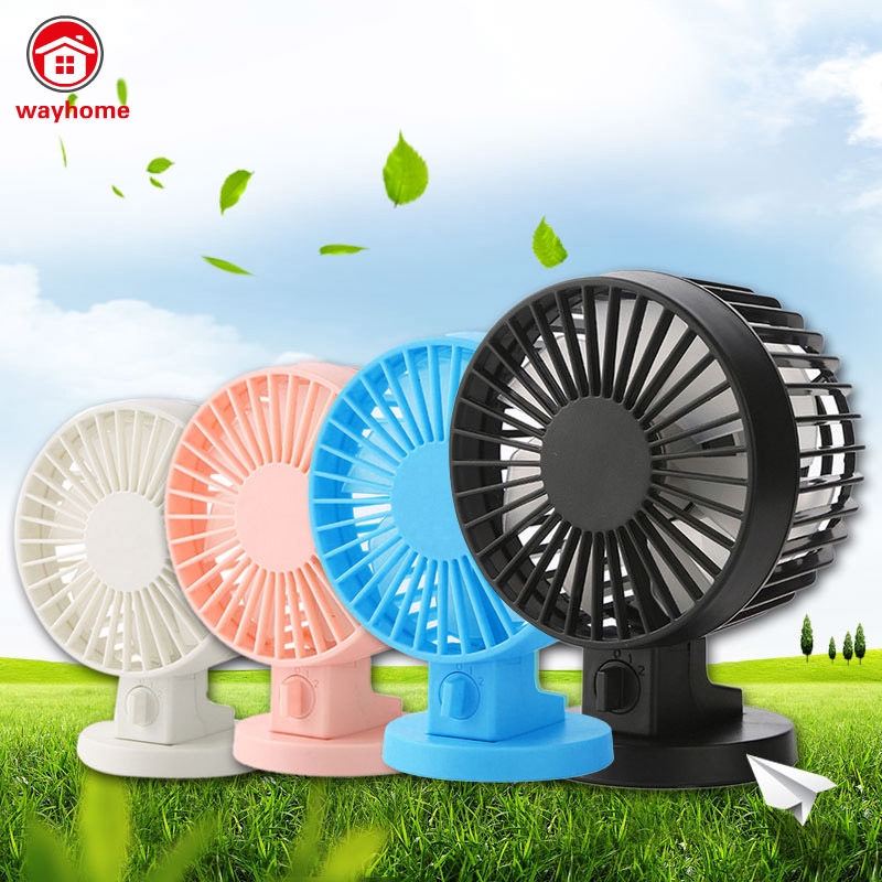 Portable Double-vane Mini USB Desktop Computer Fan With Double Side Fan Blades For Home Office 