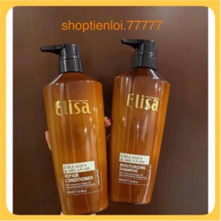 SIÊU RẺ CẶP Cặp Dầu Gội Xả Dưỡng Sinh ELISA 500ML