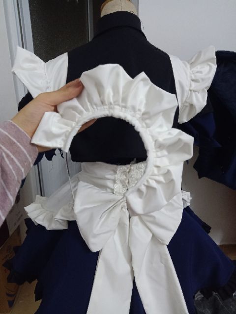 trang phục hầu gái xanh đen kèm găng và bờm | BigBuy360 - bigbuy360.vn