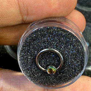 Khuyên tròn đá flash Titanium G23 [AnBodyPiercing]