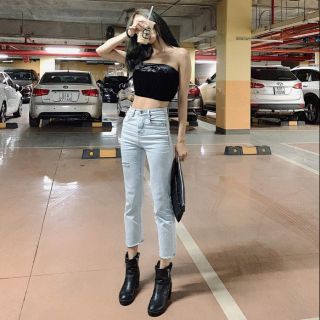 Quần jeans ống loe nhỏ