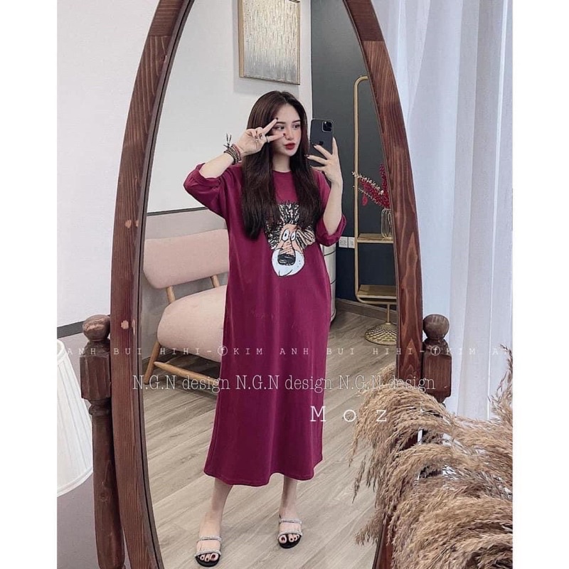 Váy suông dáng dài