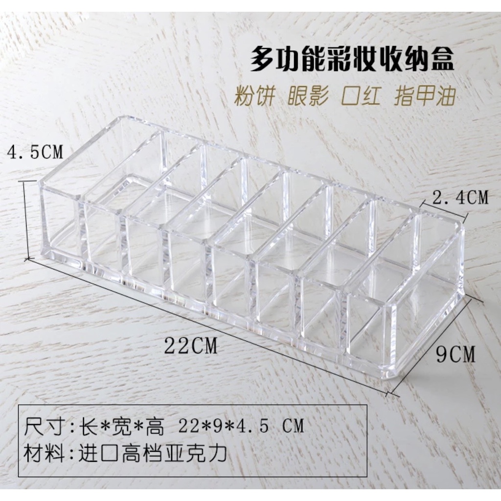 Kệ đựng phấn mica cao cấp