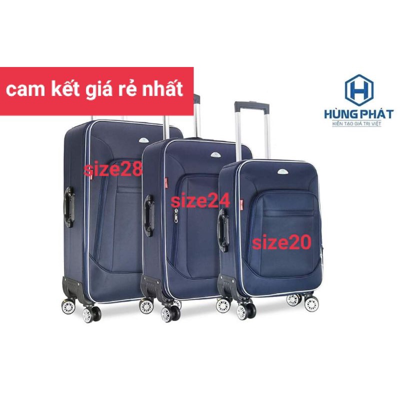 Vali Vải Hùng Phát VLX-022 size 20-24-28 siêu bền giá tốt hàng VNXK