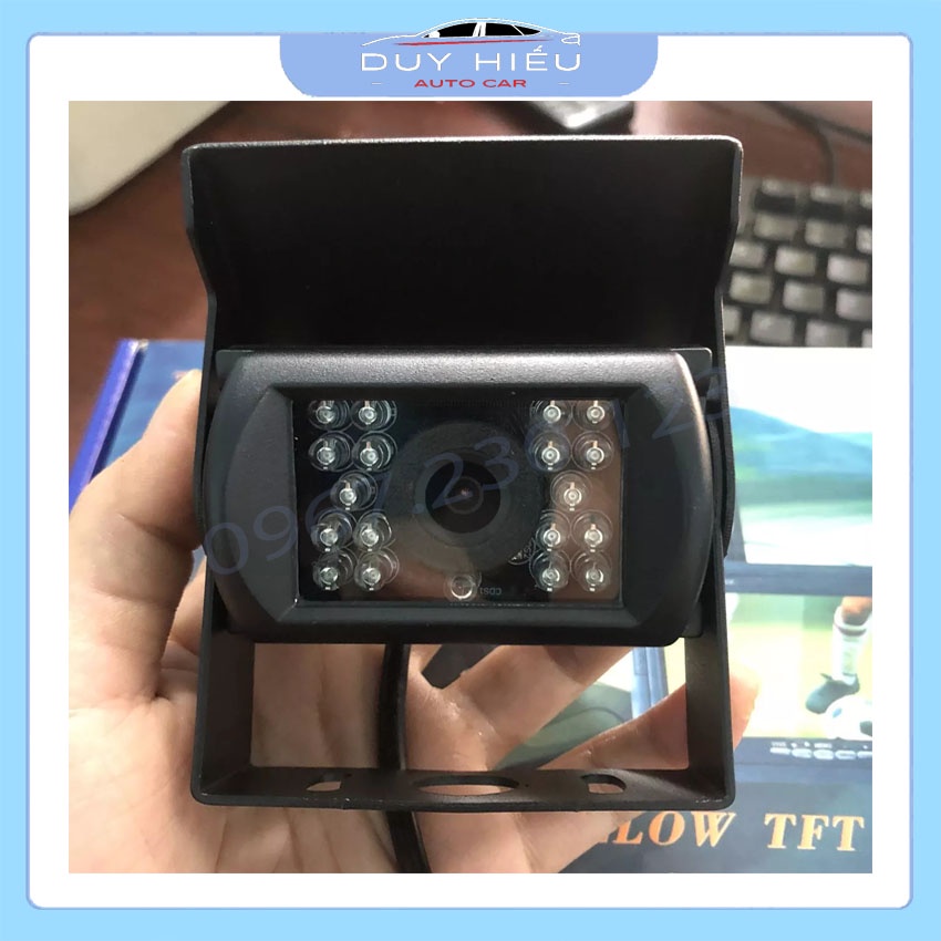 Combo Màn 7 inch và Camera Lùi Xe Tải Điện 12-36V Tặng Kèm Dây AV 20m