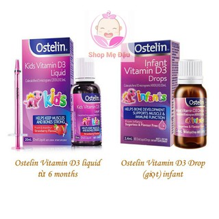 VITAMIN D 💗 VITAMIN D3 LIQUID KIDS OSTELIN DẠNG NƯỚC CỦA ÚC