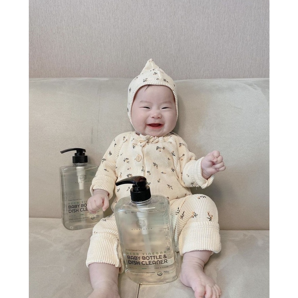 Nước rửa bình sữa / chai xịt rửa đồ chơi cho bé thuần chay organic Eine Baum 480ml / 700ml Hàn quốc