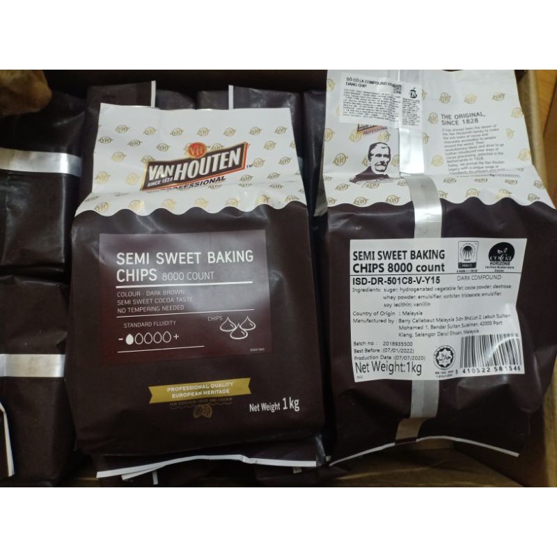 Socola chip (choco chip) grand place 100gr
