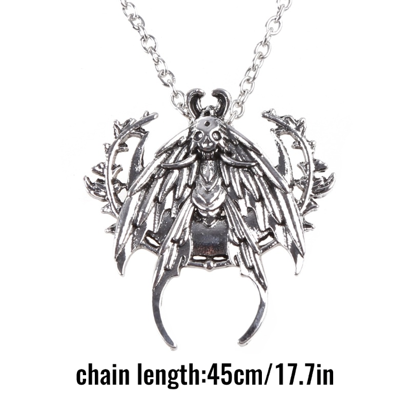 Vòng cổ Mạ Bạc Mặt Đầu Lâu Deaths for Hawkmoth