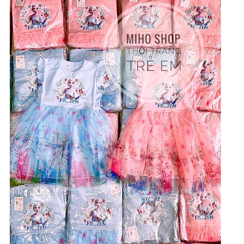 |153FASHIONSALE1 giảm 10k cho đơn 50k|Váy Công Chúa Elsa Cotton Hàng Quảng Châu Cực Xinh Cho Bé Mihoshop