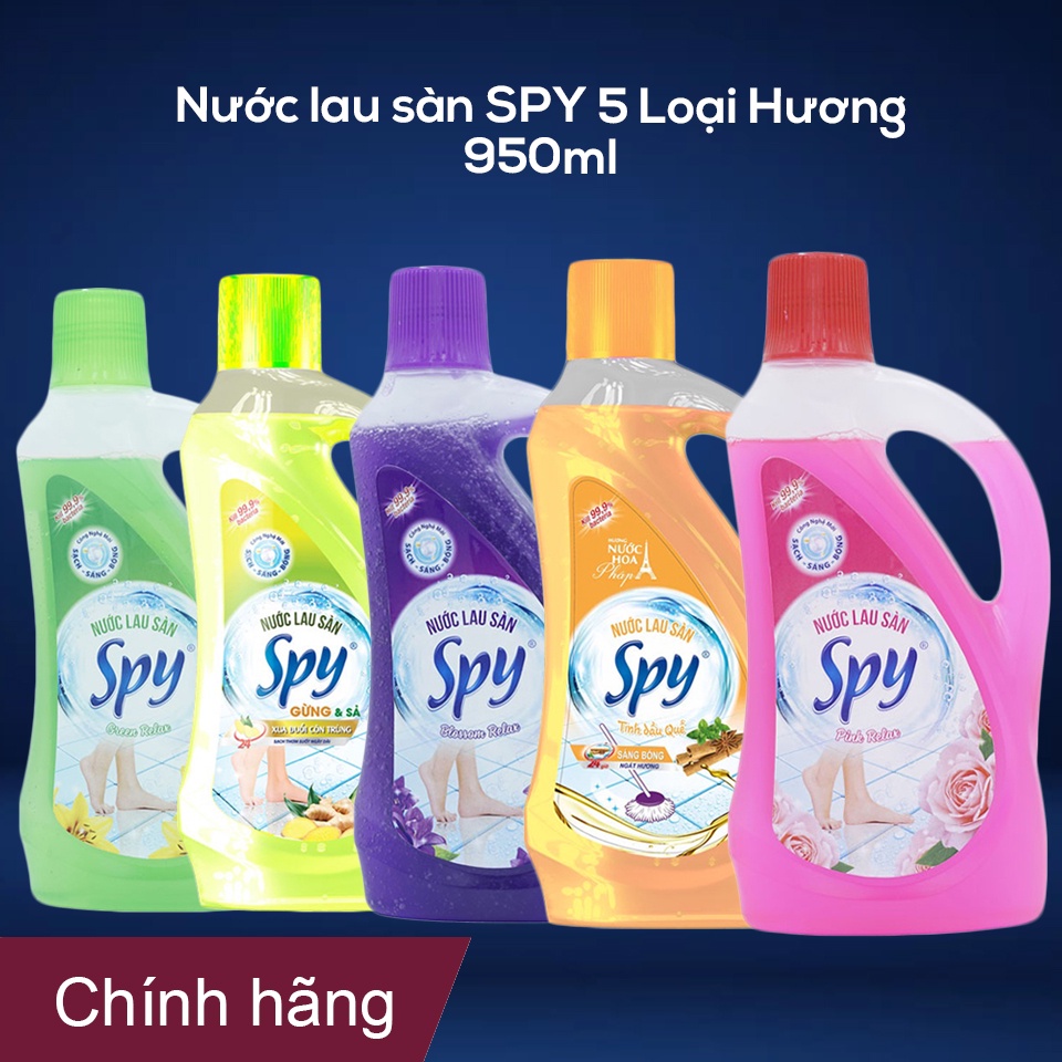 Nước lau sàn SPY 5 Loại Hương, dung tích 950ml