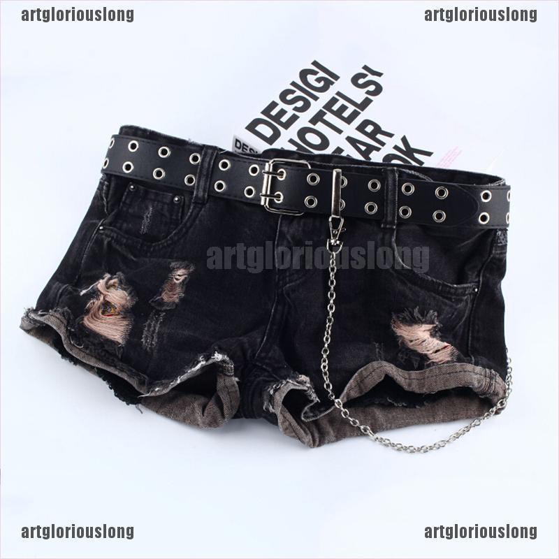 Thắt Lưng Da Màu Đen / Đen Phong Cách Punk Cá Tính Cho Nữ